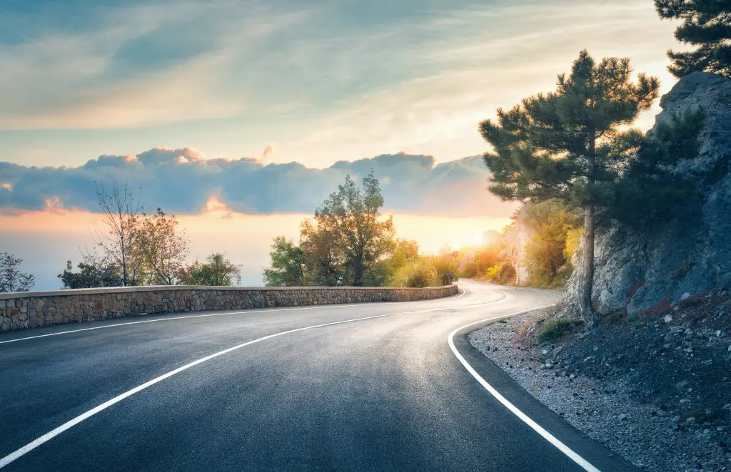 a road with a view